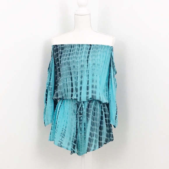 Carmin Other - 🥂NWOT Tie-Dye Romper Beach Coverup🍜